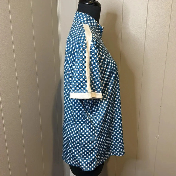 Z Callaway Women's Extra Large Floral Geo Print Golf Polo 1/3 Zip Up Opti-Dri - Picture 5 of 9